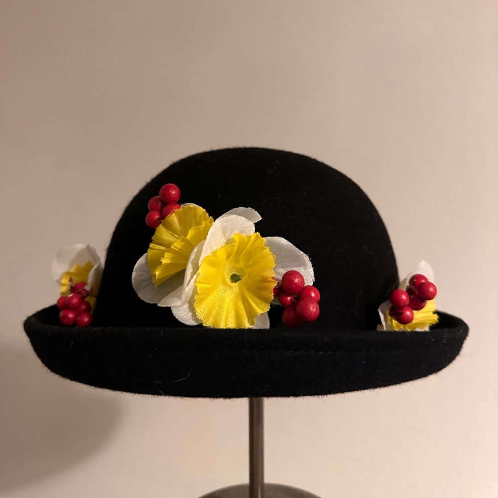 Mary Poppins Halloween Costume Bowler Hat | Hand made